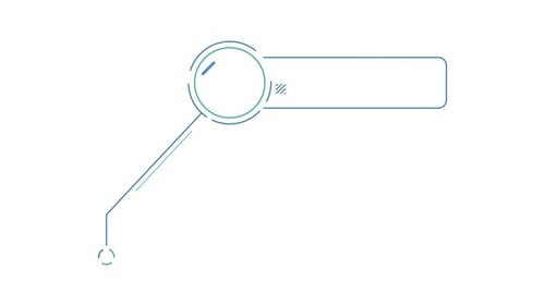 Animated Element of Infographics Callout Box with Circle and Side Line Below
