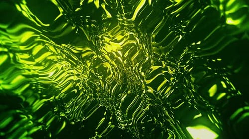 Dynamic Liquid Green Glow