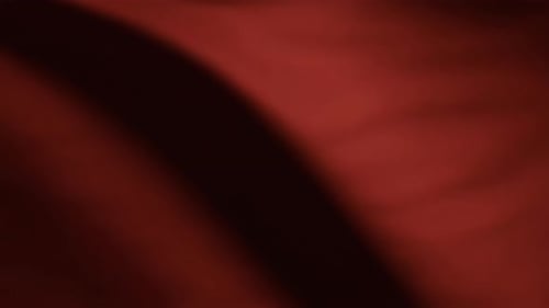 Fluid Red Fabric Waving Background