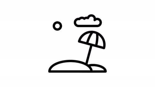 Animation Beach Travel Icon
