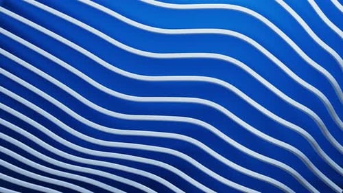 Abstract animation of lines in the form of waves.