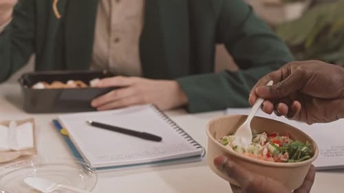 Balancing Healthy Meals and Quick Takeaway During Work