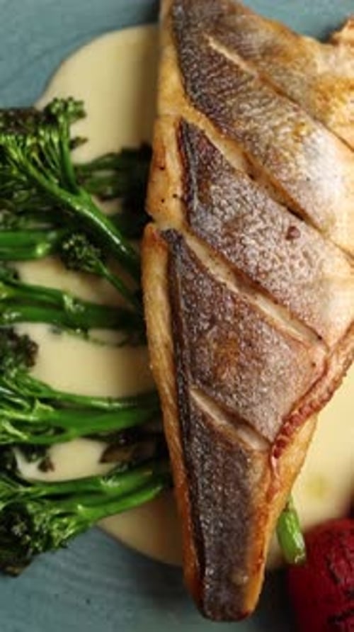 Guests enjoy delicious European cuisine at the restaurant. close-up