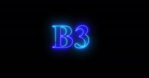 Glowing Neon Line Drawing Text Reveal