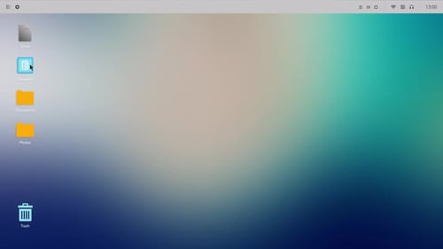 Coleção OS: Interface de uma área de trabalho arredondada com abertura do navegador