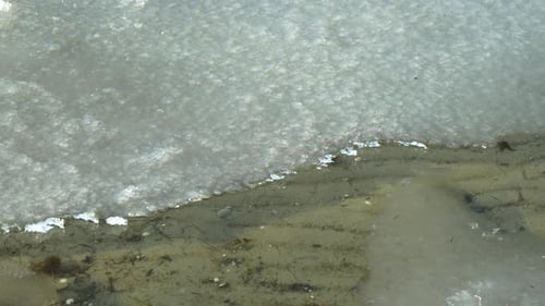 Close-up of Baltic Sea ice