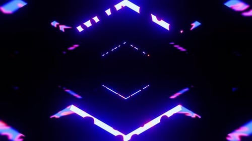 Textured Neon Purple Arrow Vj Loop Background