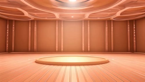 Modern 3D Studio Stage Empty Room Loop Background