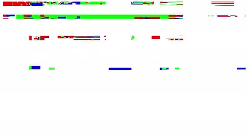 Digital Glitch Transition with Corrupted Data Effect