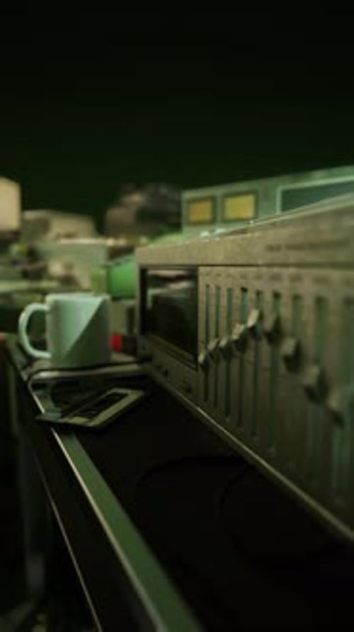 Retro Audio Equalizer with Animated Sliders