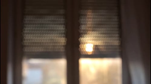 Remote-controlled window blinds in a clever household