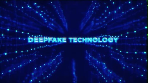 Futuristic Digital Network Glitch Text Reveal