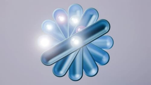 Animação de esferas satisfatórias em loop 3D