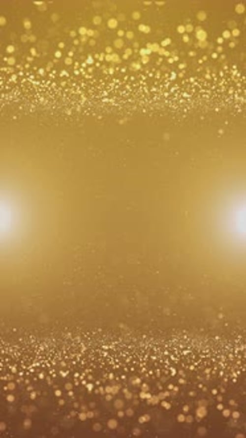 Elegant Golden Particle Dust Loop Background for Celebrations