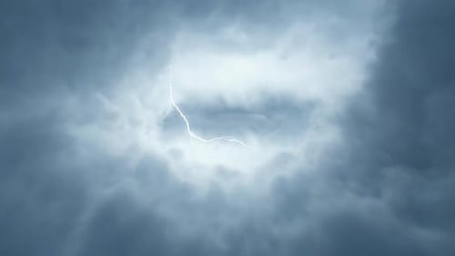 Flying Through Storm Clouds