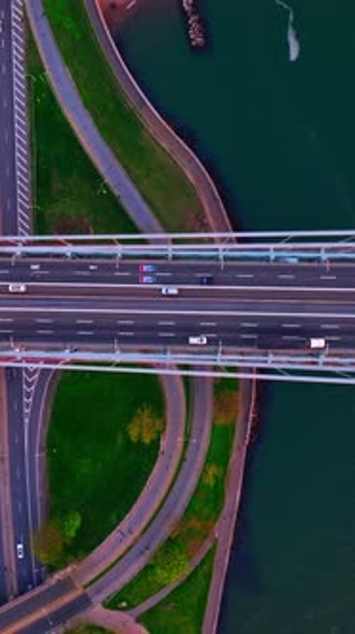 Diverse speed roads going in different directions.