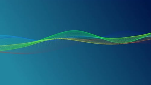 Farbverlauf Hintergrund Partikellinie Wellenanimation