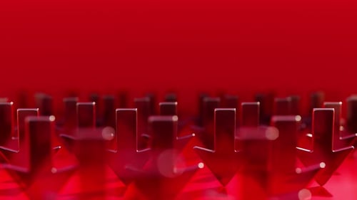 Red Down Arrow 01 HD