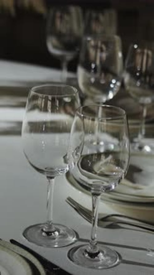 Table set for Formal Wedding or Celebration