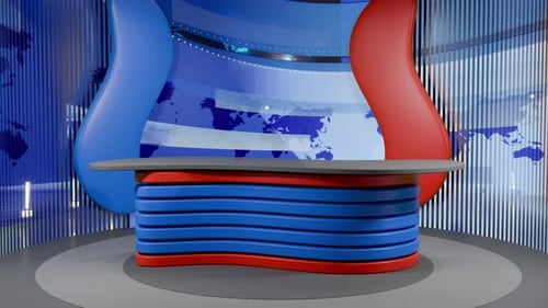 News Studio Background Loop