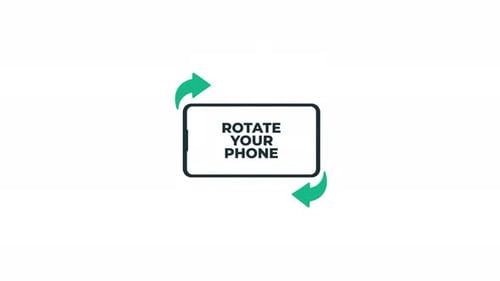 Vídeo de animação do conceito 4k Rotate Your Phone