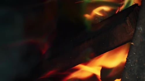 Burning fire