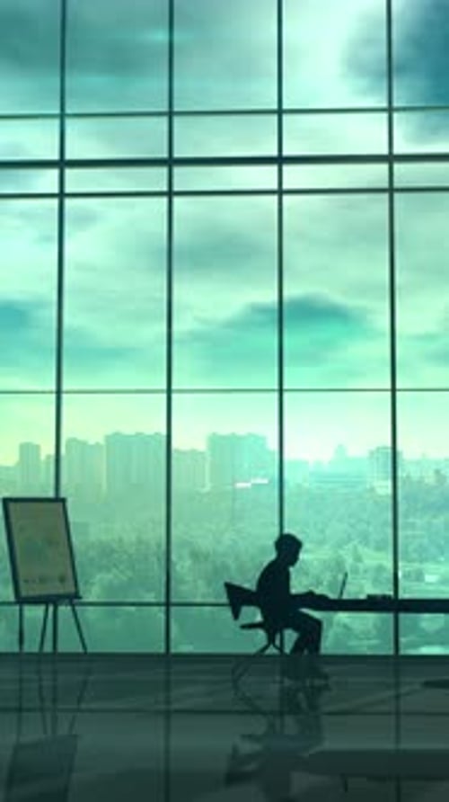 A Team of Traders in Front of Infographics