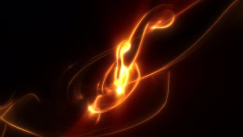 Dynamic Abstract Glowing Fluid Energy Lines