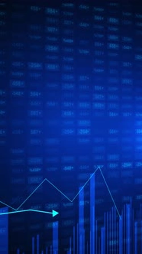 Business stock market financial graphic interface HUD infographic of financial. reports business str