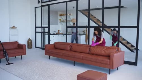 Cleaning Services in Modern Home Interior