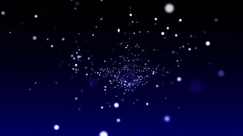 Blue Particles Background Loop