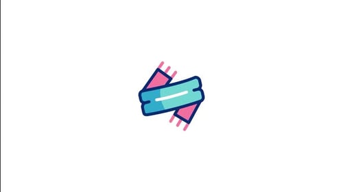 Rotating Flat Design Scarf Icon Animation