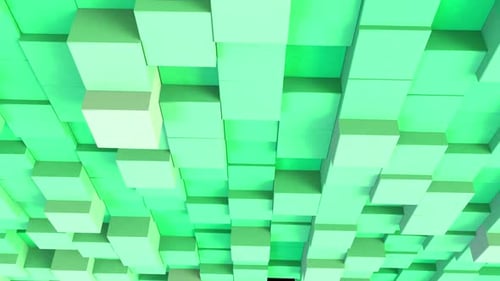 Moderner Würfelhintergrund Mint
