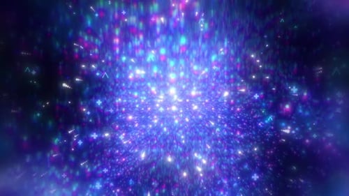 Boucle à particules bleues