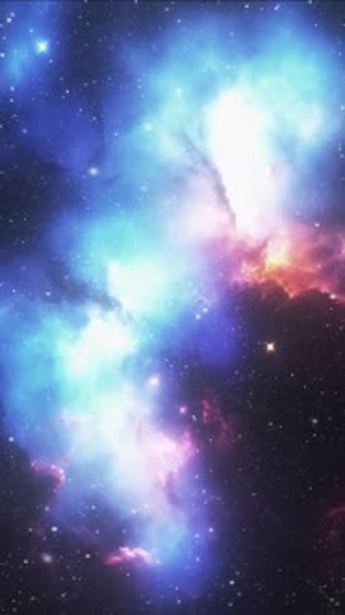 Animated Space Nebula and Stars Background