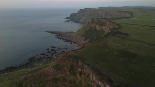Giants Causeway 4K Cinematic Drone Shot - Northern Ireland