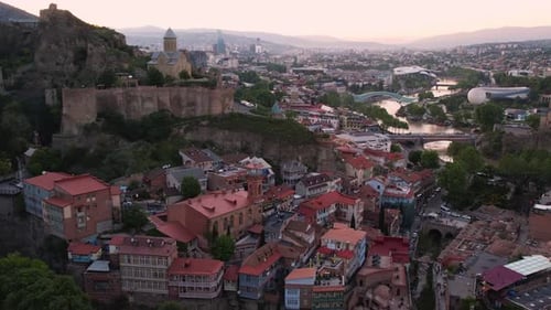 Aerial View of the Georgia Landmarks