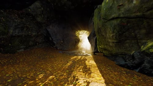 Sun Light in the Cave