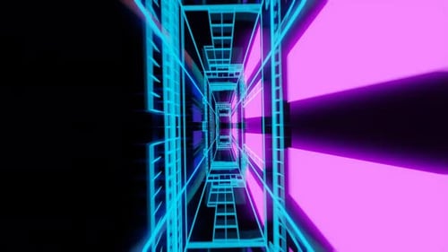 Abstract futuristic geometric endless background