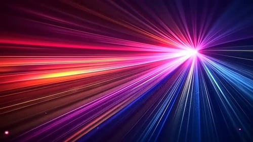 Dynamische, lebendig strahlende Lichtstrahlen