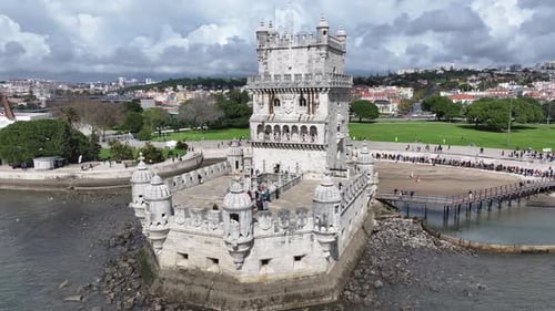Belem Tower At Lisbon In Lisbon District Portugal.