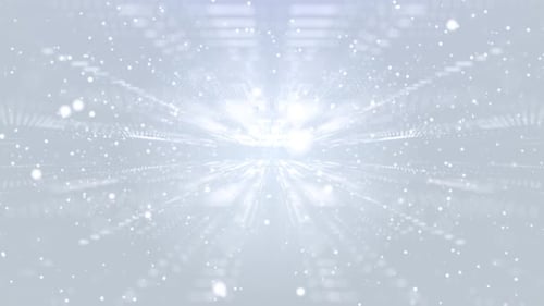 Abstract digital particle flow and mesh, digital cyberspace, communication visualization