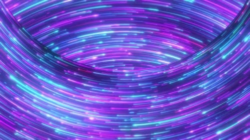 Futuristic Neon Light Trails