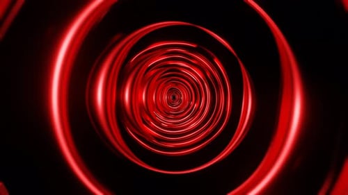 Red Floating Circles Background Vj Loop In 4K