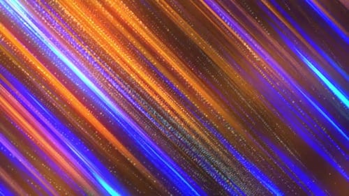 Animated Rainbow Particles And Lines Background