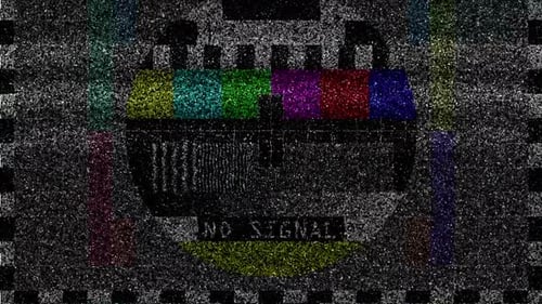 Retro Glitch TV Test Pattern Animation