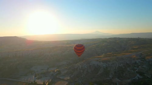 In This Aerial Video the Skies Above Cappadocia Turkey Come Alive with a Kaleidoscope of Hot Air