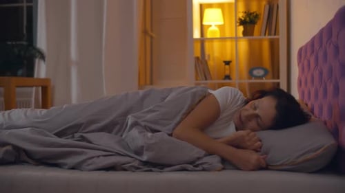 Asian woman sleep well