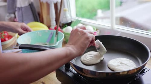 Preparing Pancakes