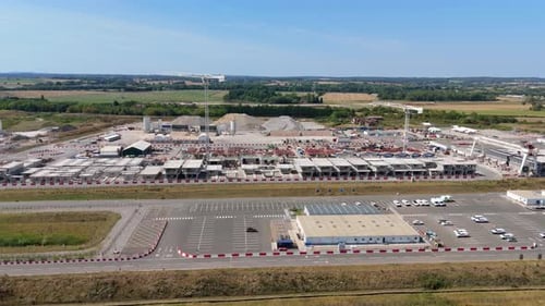 Expansive Aerial View of a Large Industrial Site in the UK